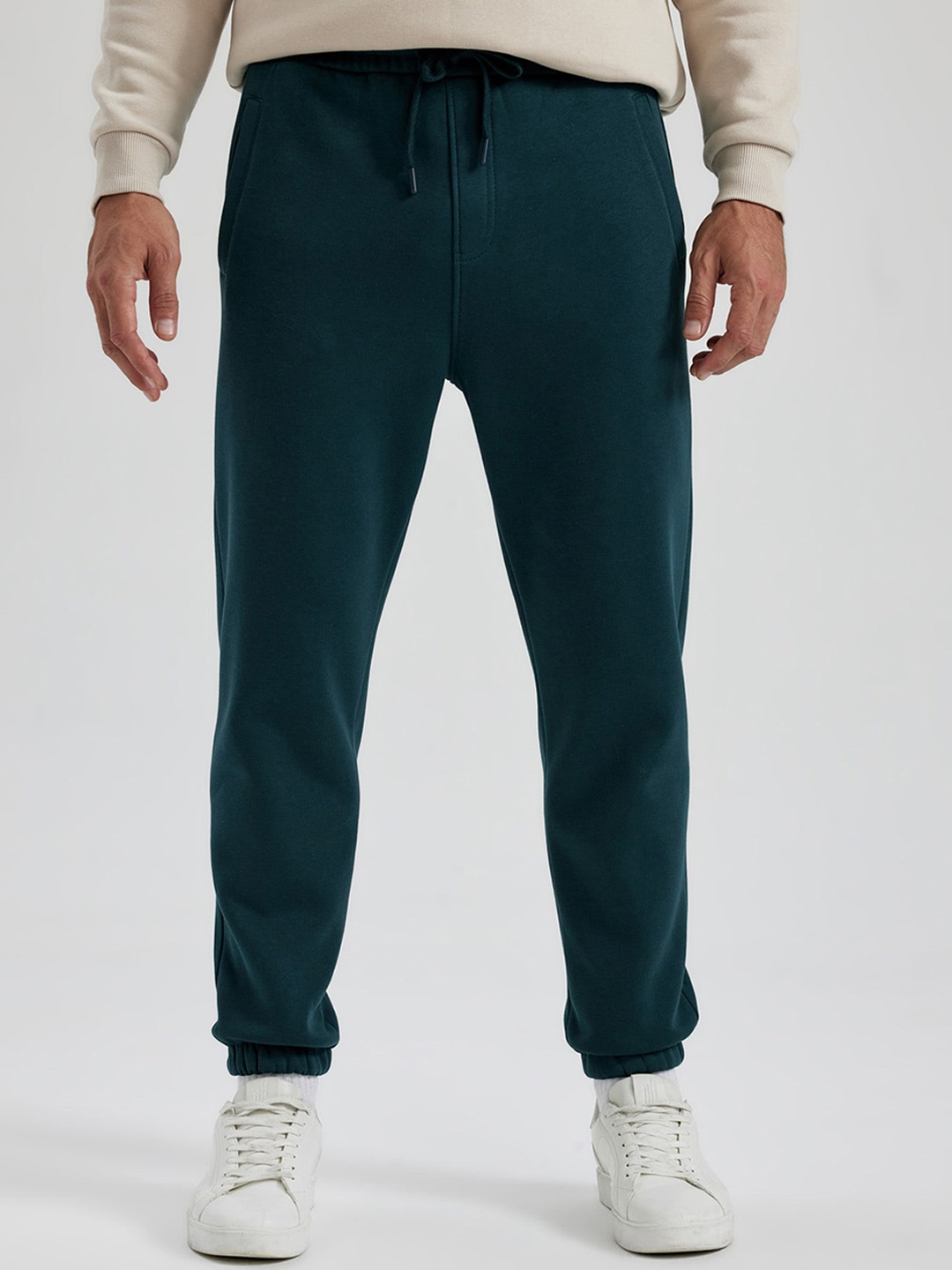 

DeFacto Men Cotton Joggers Trousers, Green