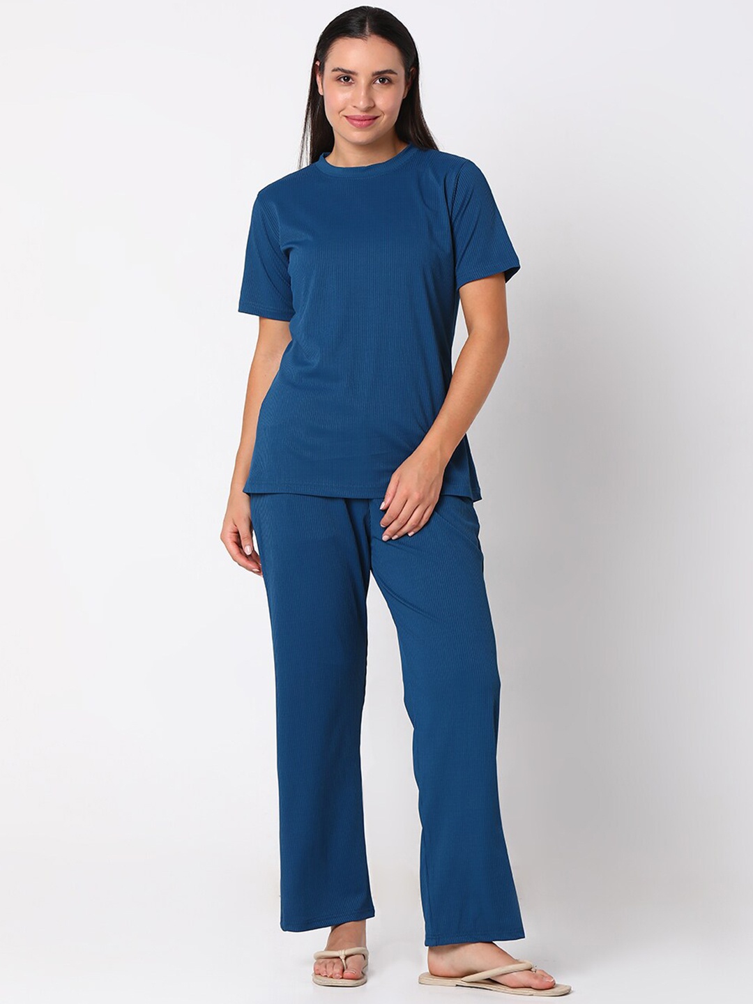 

Smarty Pants Round Neck T-Shirt And Pyjamas, Blue