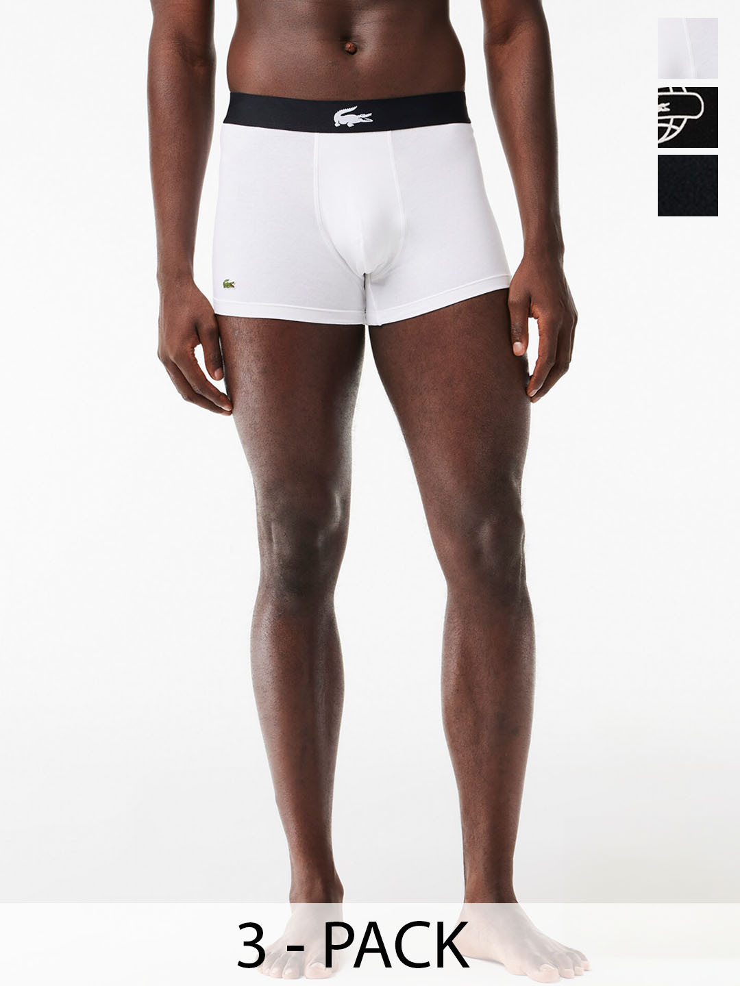 

Lacoste Pack of 3 Printed Trunks 5H2189258 S, Black