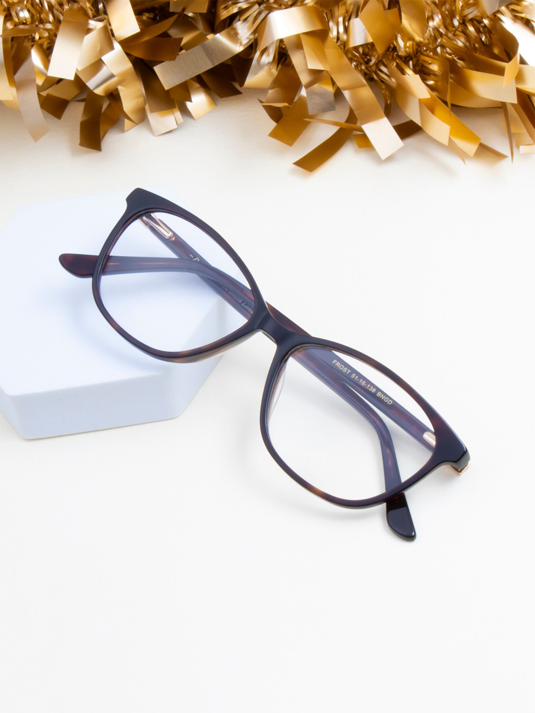 

Ted Smith Women Full Rim Square Frames, Brown