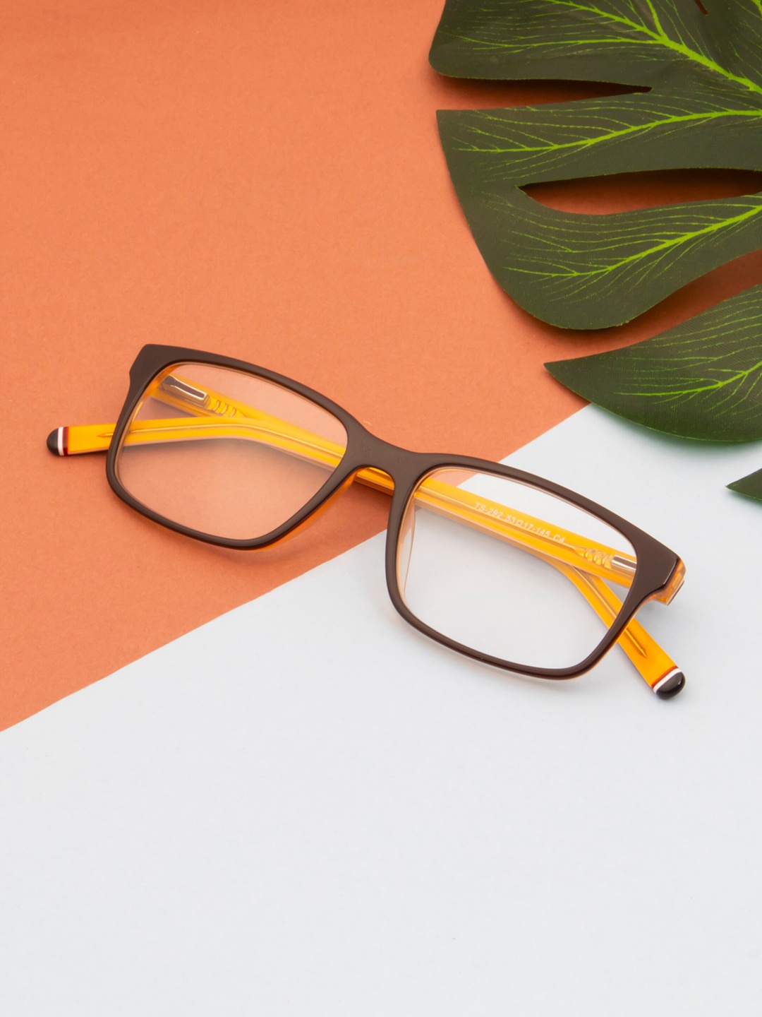 

Ted Smith Unisex Full Rim Wayfarer Frames TS-292_C4, Brown