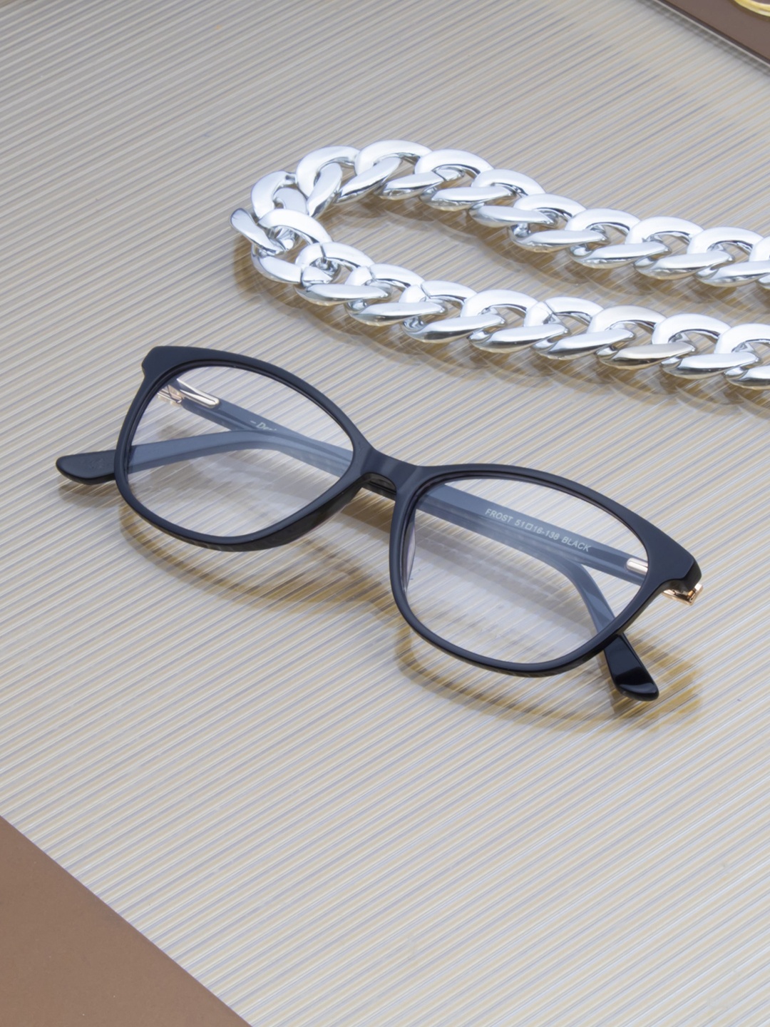 

Ted Smith Women Full Rim Cateye Frames, Black