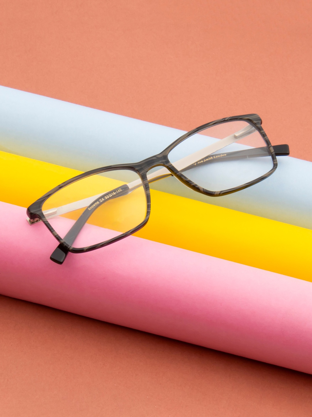

Ted Smith Unisex Full Rim Square Frames, Grey