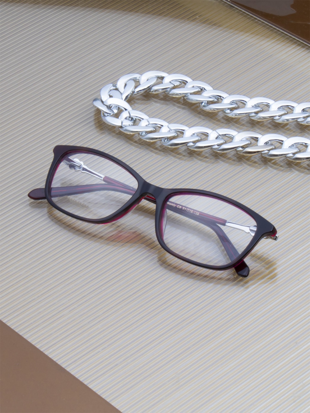 

Ted Smith Women Full Rim Wayfarer Frames, Purple
