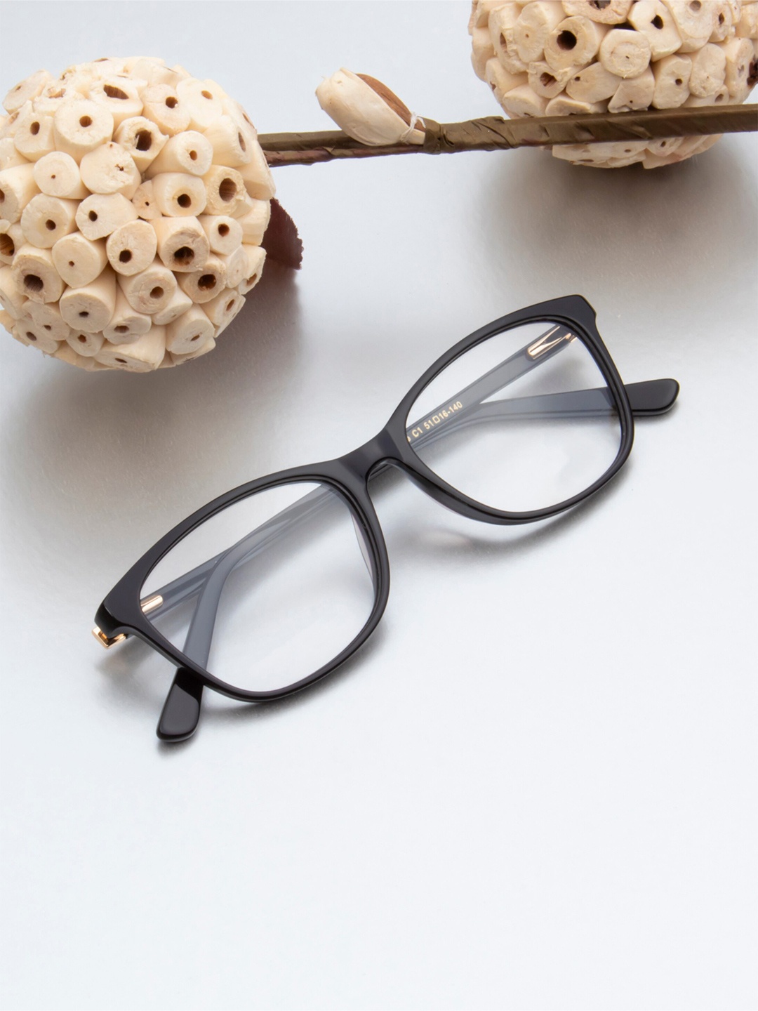

Ted Smith Women Full Rim Cateye Frames, Black