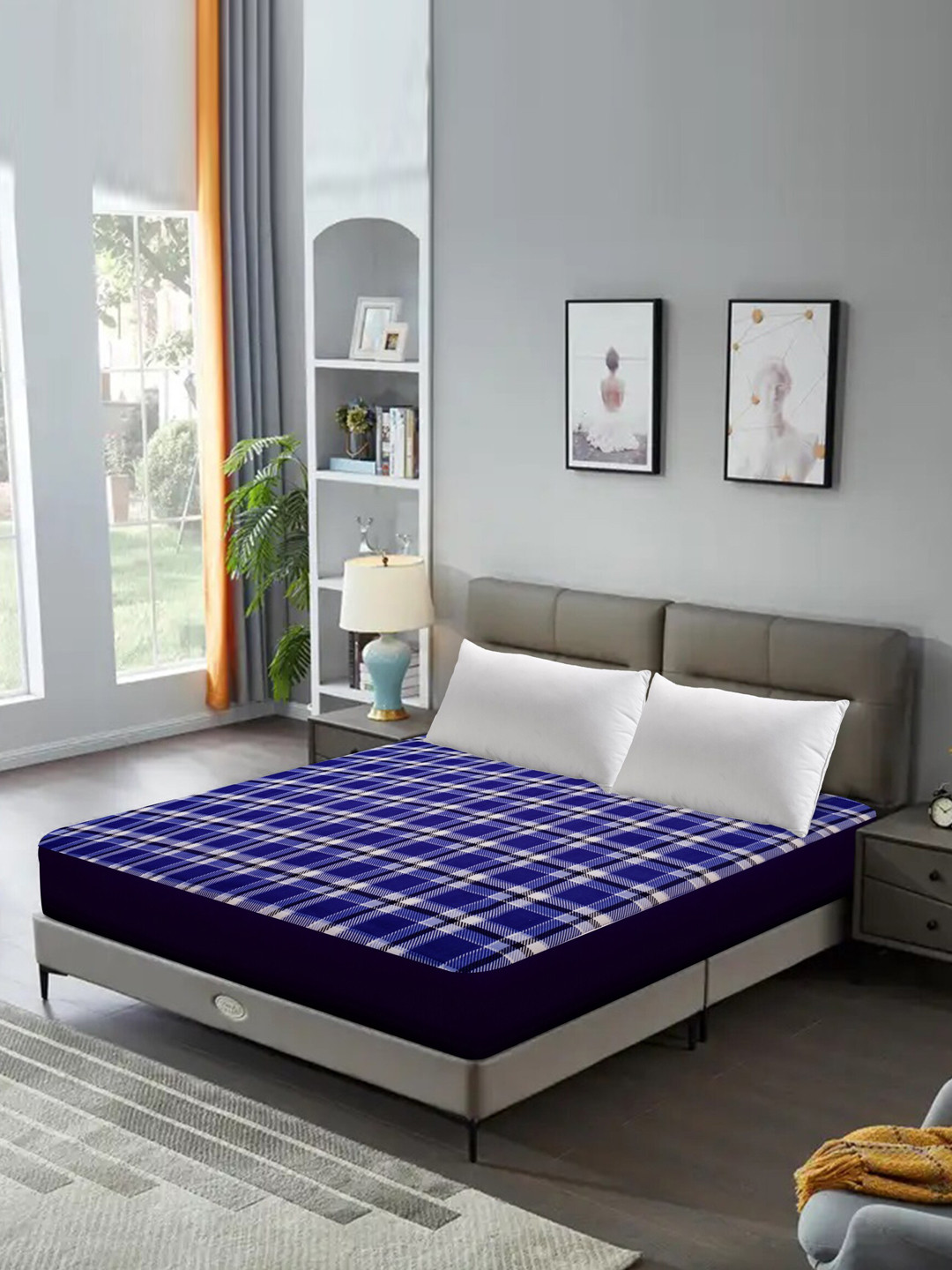 

DREAM CARE Purple Quilted Breathable Mattress Protector