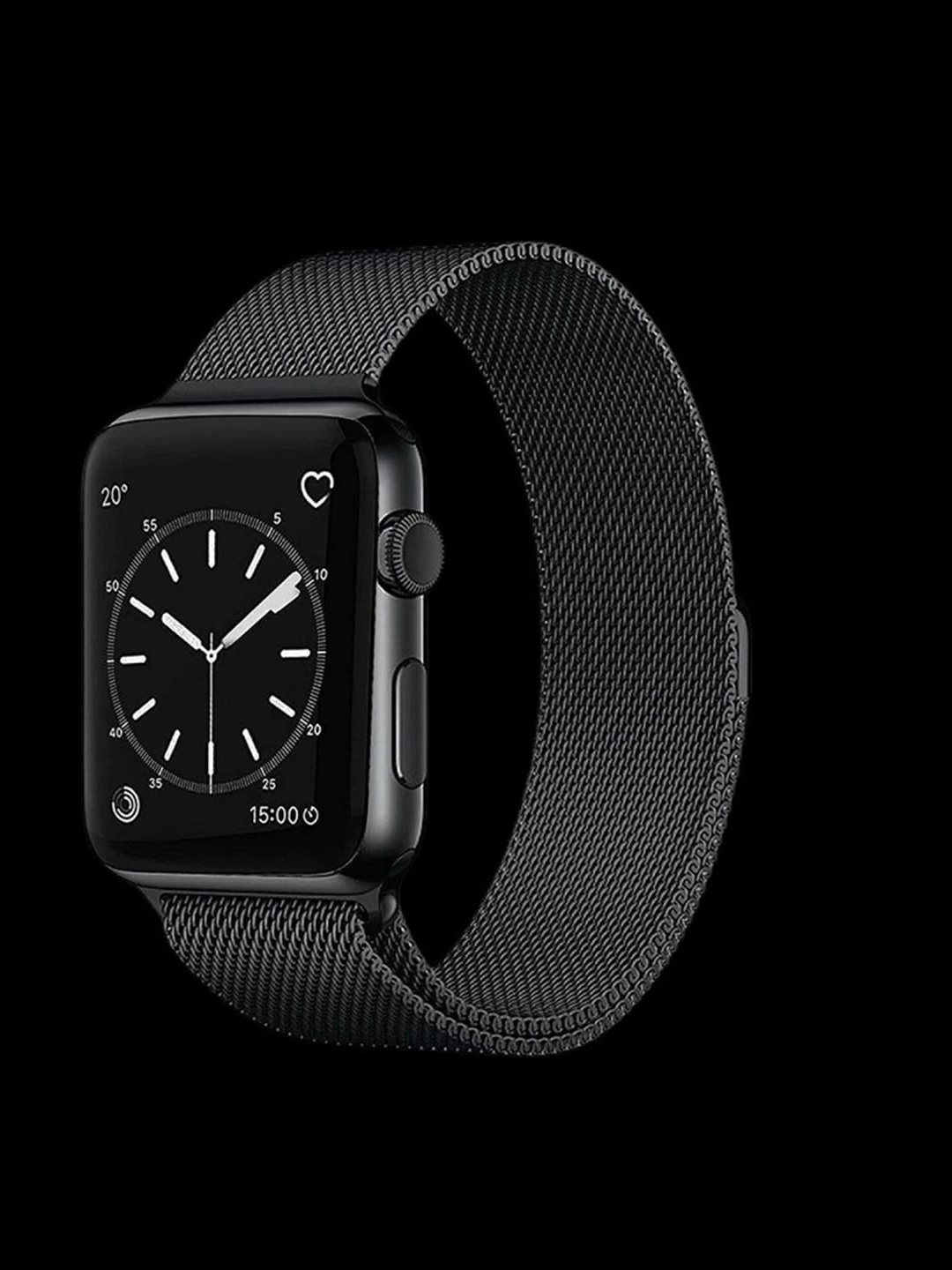 

PEEPERLY Women Stainless Steel Smartwatch Strap, Black