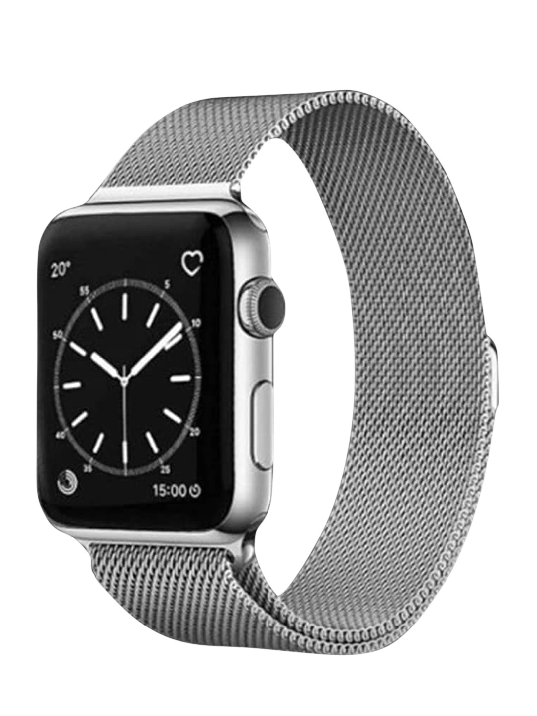 

PEEPERLY Stainless Steel Smart Watch Strap, Silver