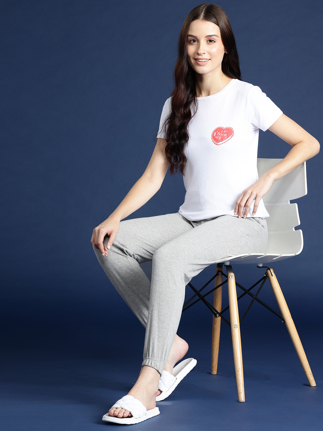 

Mast & Harbour Pure Cotton Joggers, Grey