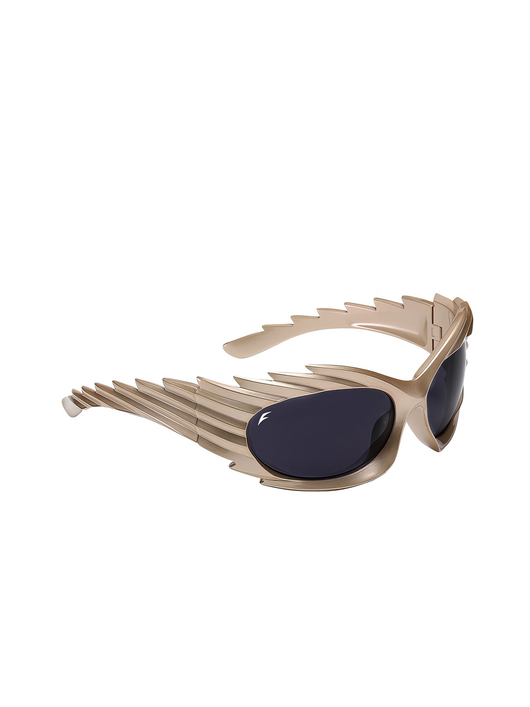 

Floyd Unisex Oval Sunglasses with UV Protected Lens 3090_GOLD_BLK, Black