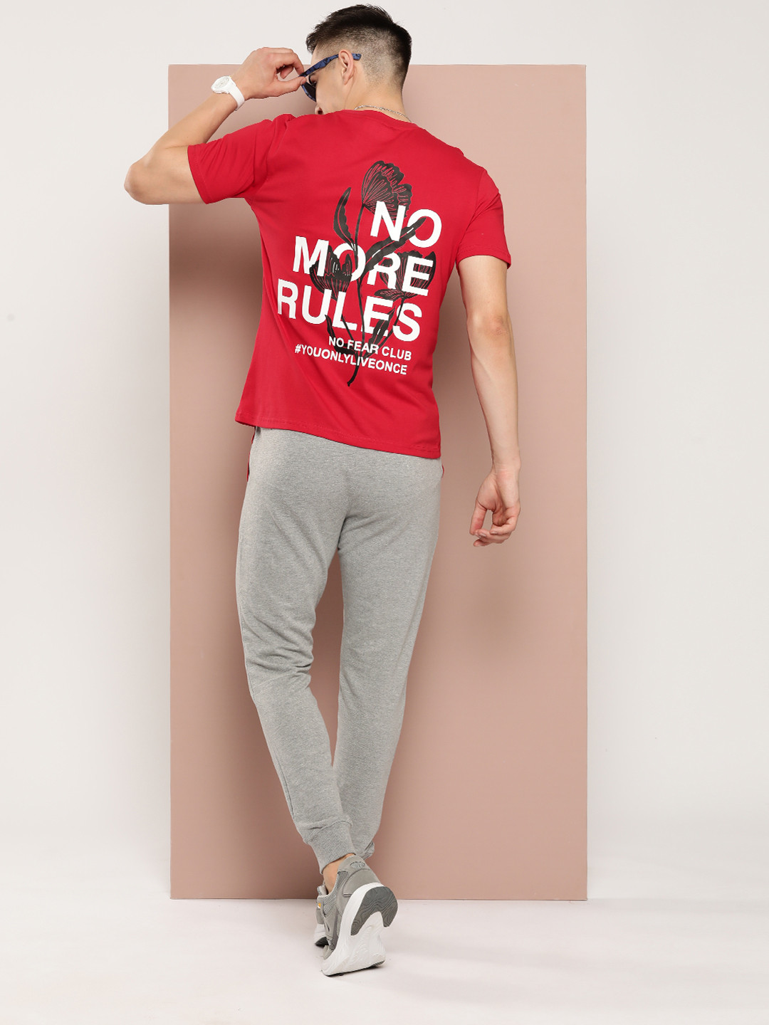 

Harvard Typography Printed Pure Cotton T-shirt, Red
