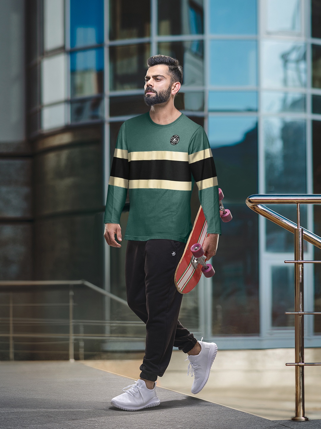 

WROGN Colourblocked T-shirt, Green