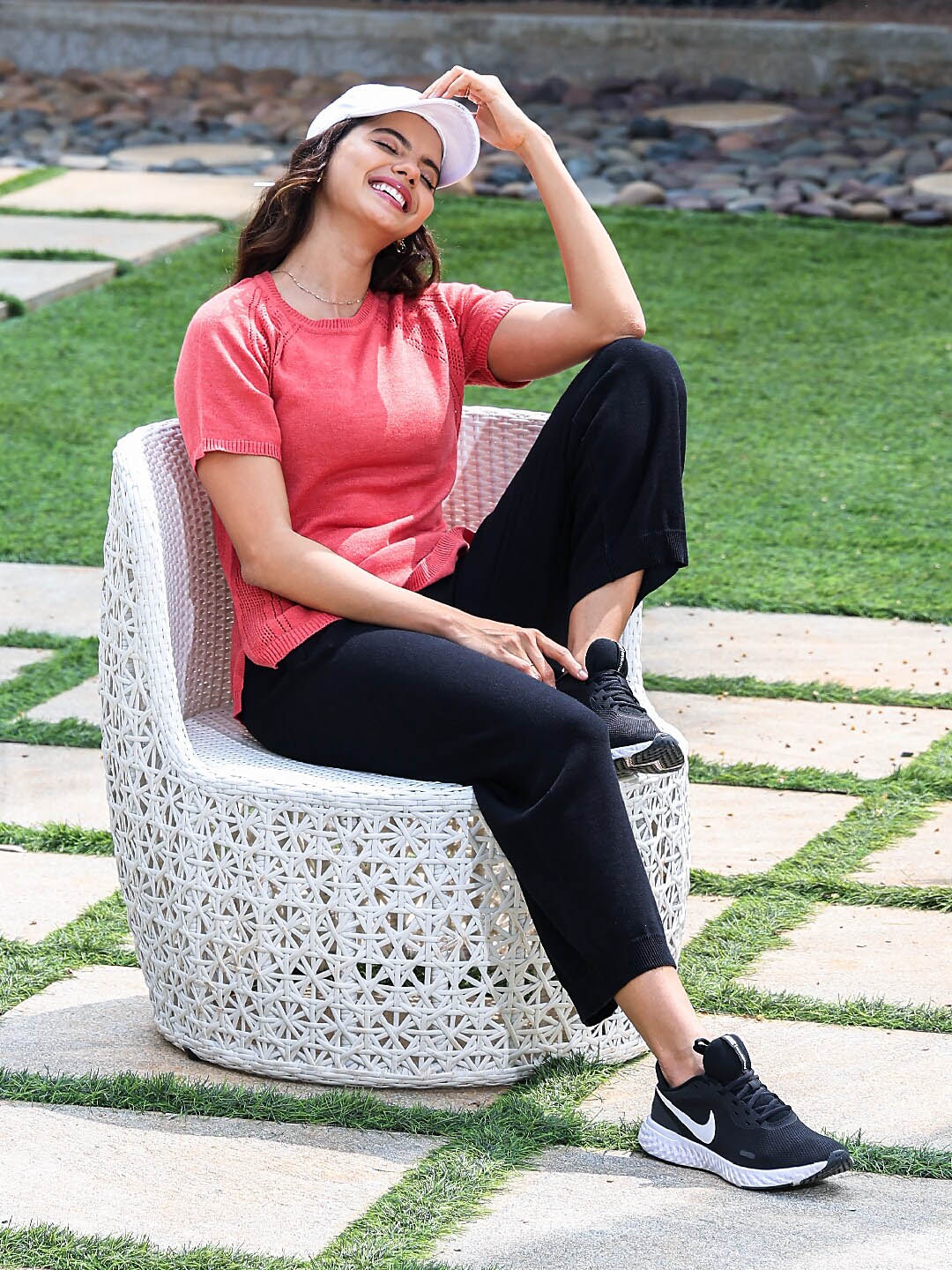 

Blissclub Extended Sleeves Pure Cotton Top, Coral