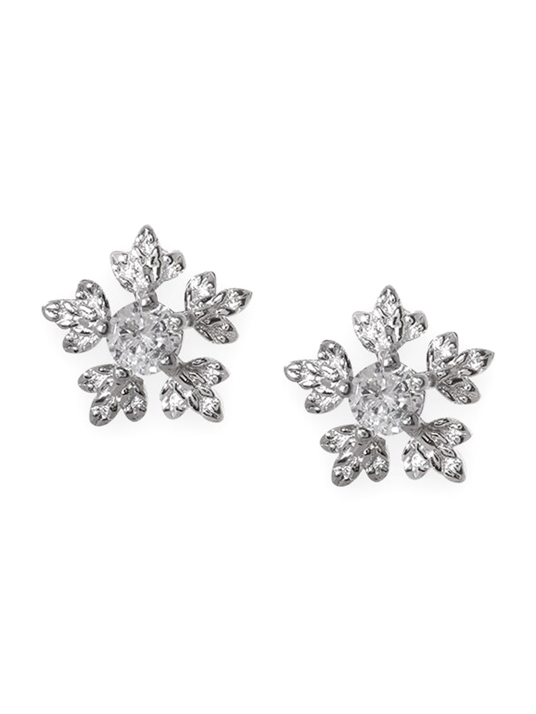 

Rubans Silver-Plated Silver Contemporary Studs Earrings