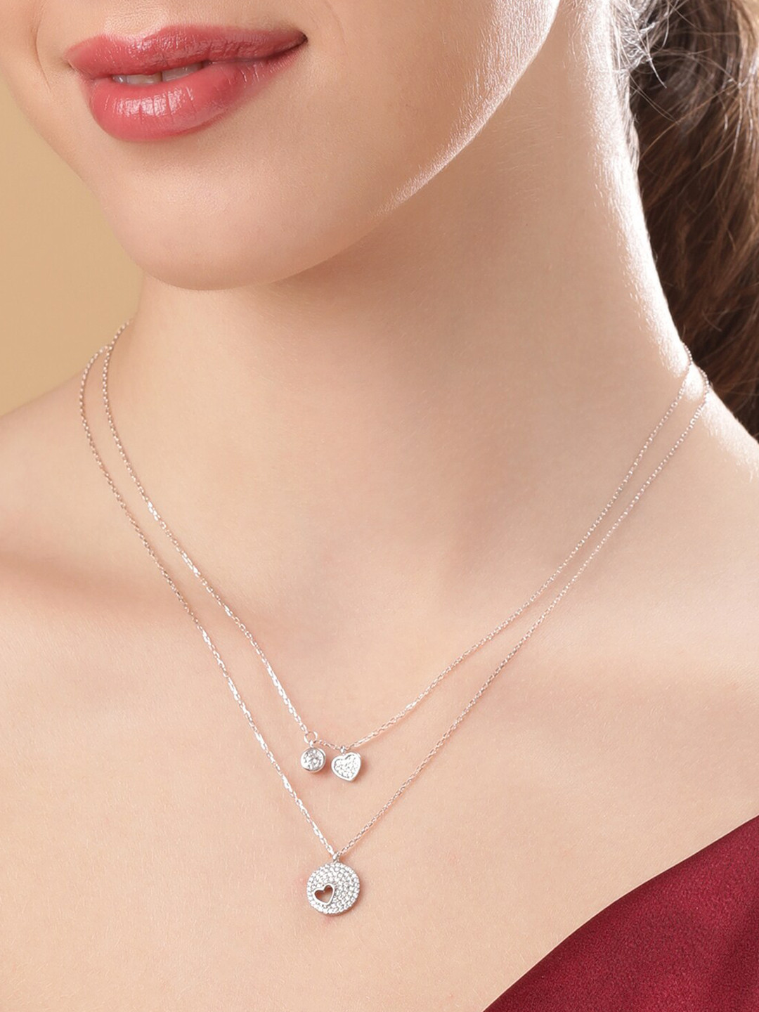 

Rubans Silver Rhodium Plated Silver Chain