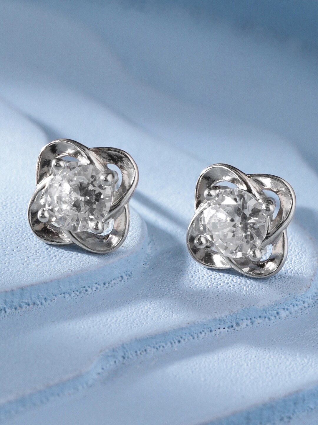 

Rubans Silver Silver Plated Studs Earrings