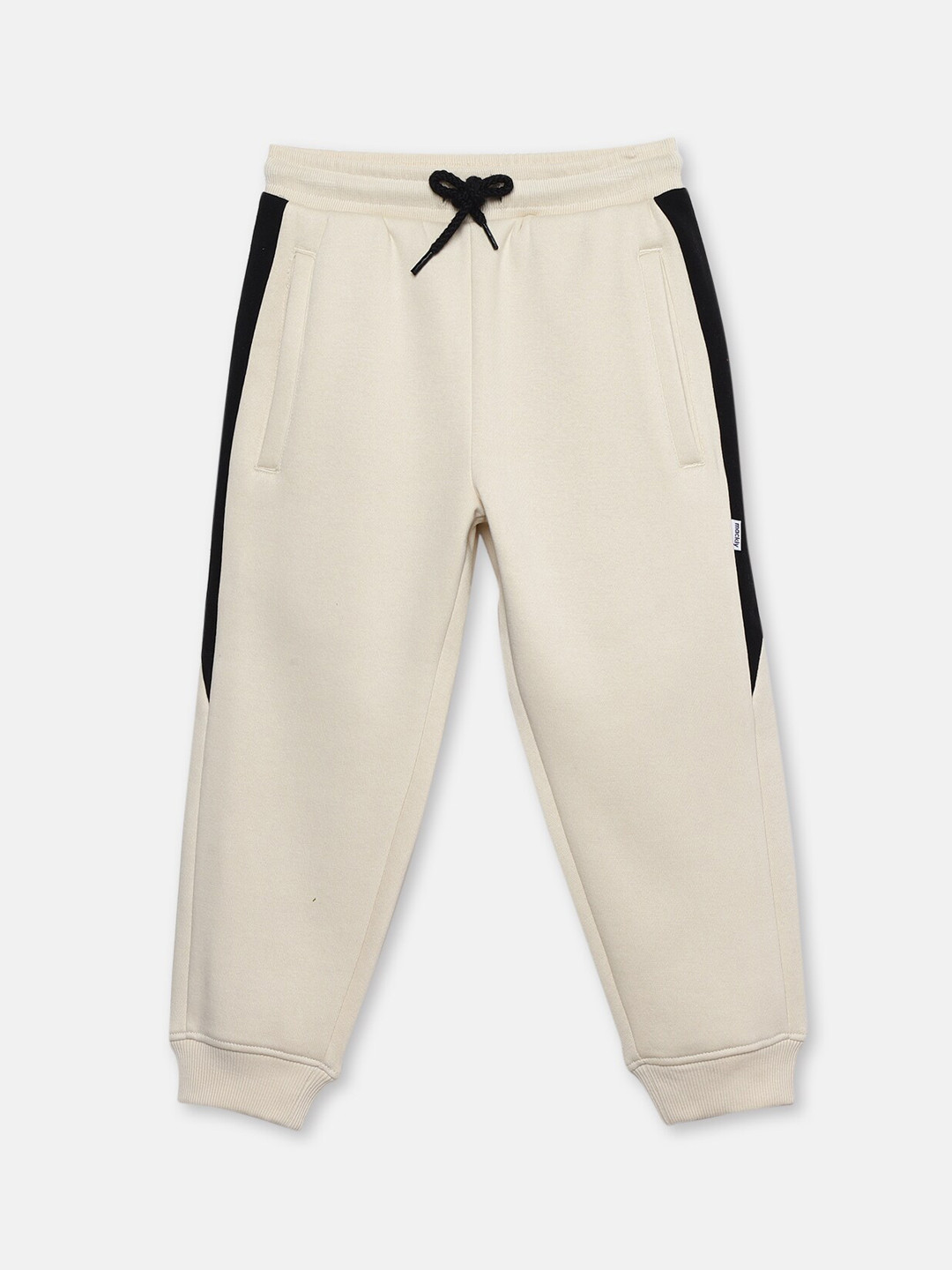 

mackly Boys Mid-Rise Regular Fit Joggers, Off white