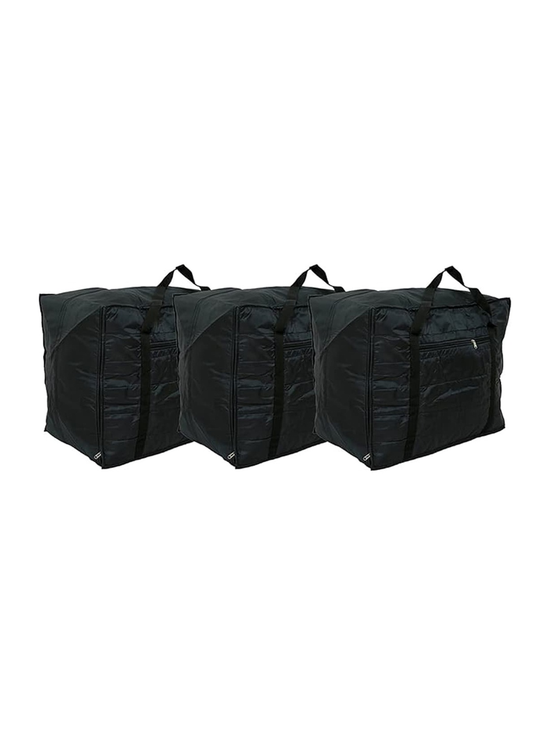 

Kuber Industries Set Of 3 Cotton Travel Organiser, Black