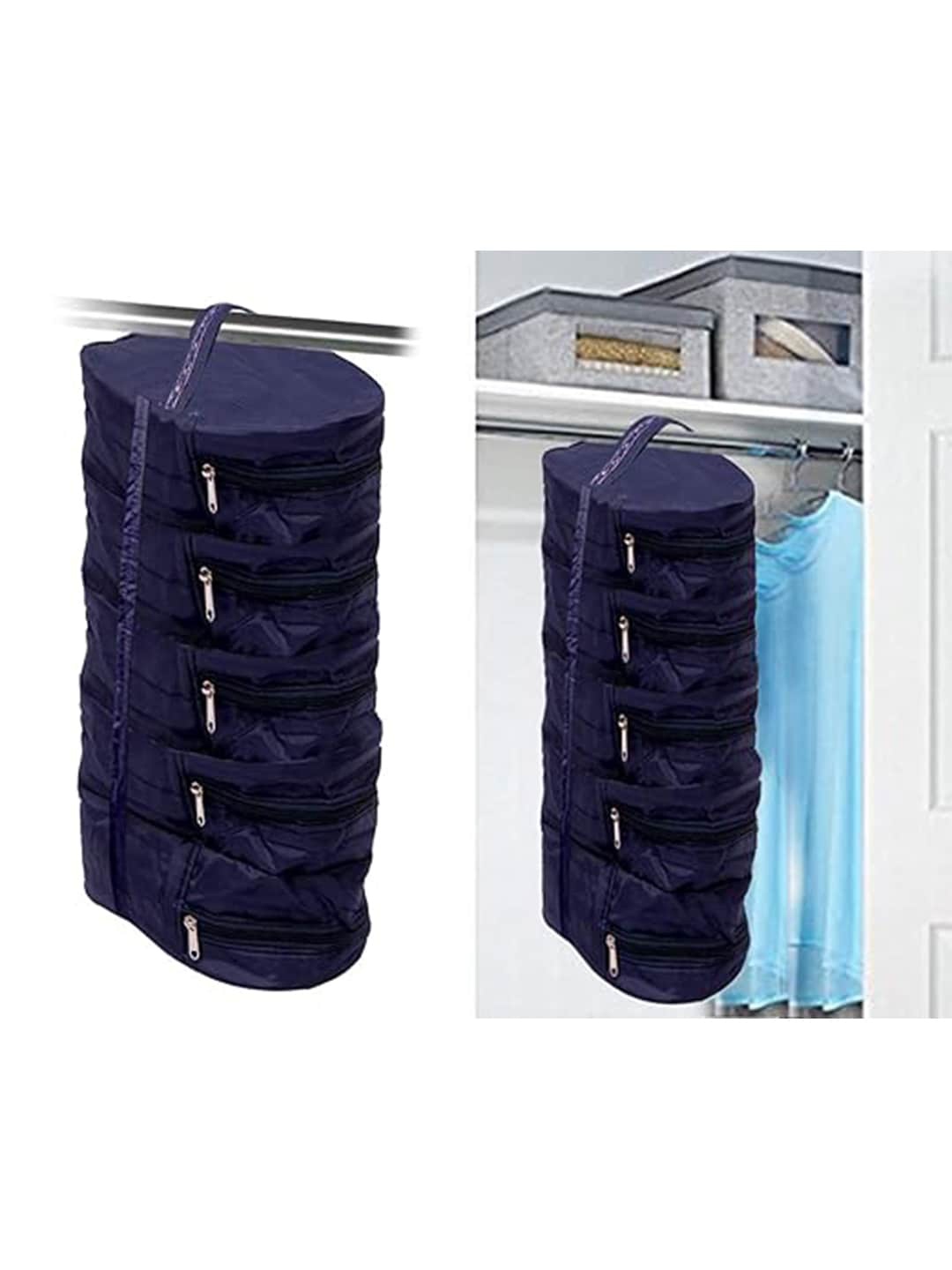 

Kuber Industries Blue Parachute Travelling Footwear Organiser