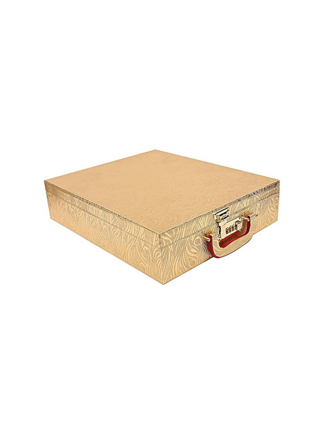 

Kuber Industries Metallic-color Wooden Five Rod Bangle Storage Box Organiser, Gold