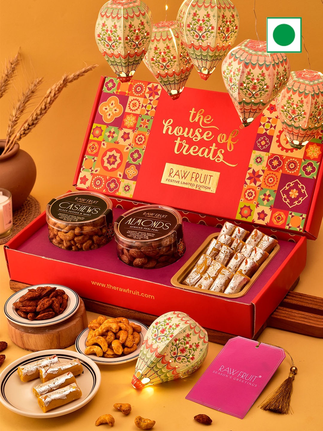 

RawFruit Sweet Treats & DIY Lamps Assorted Gifts - 470gms, Red