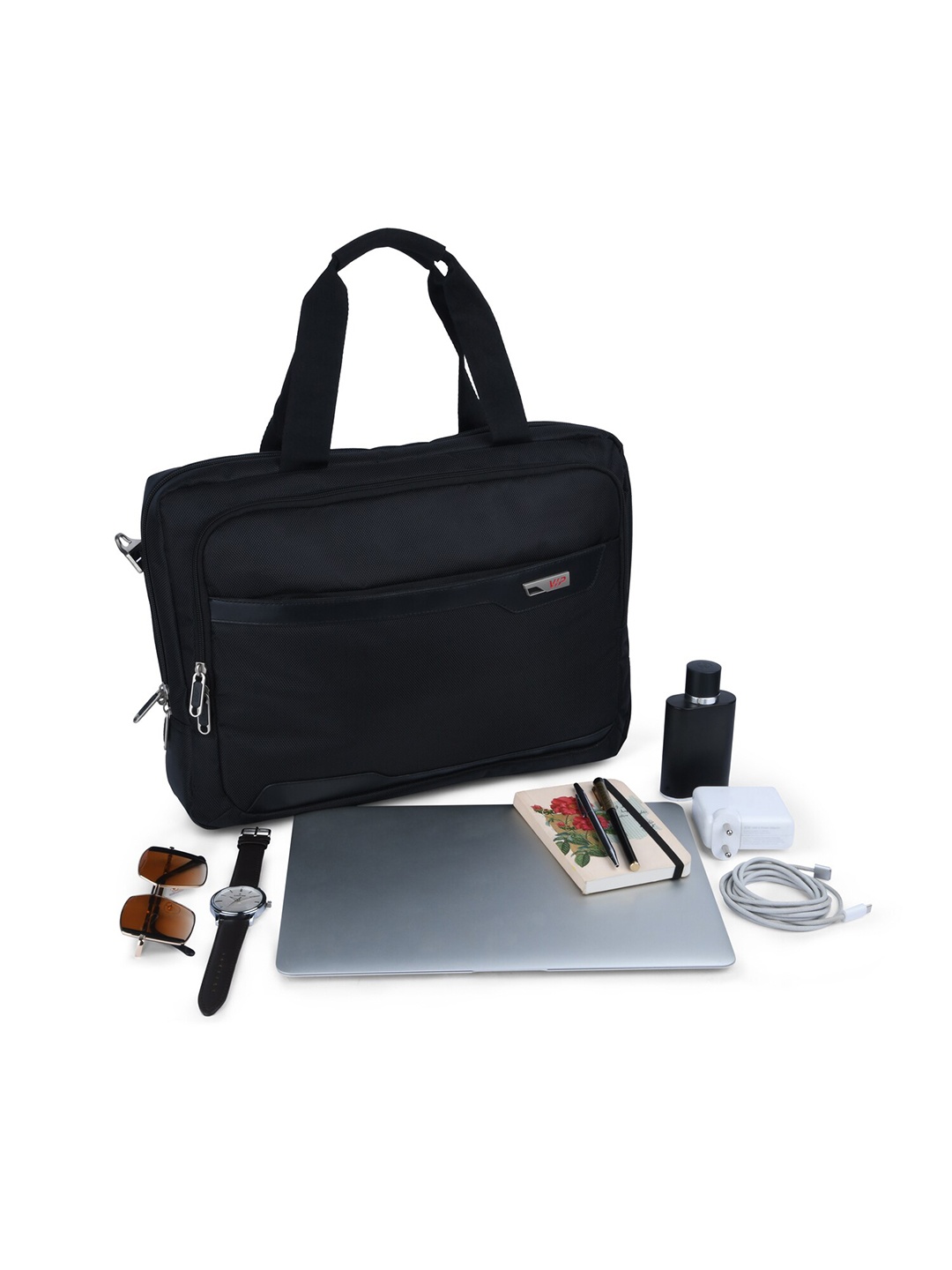 

VIP Terminal DG Business Case Unisex Textured Laptop Bag - 40.6 cm, Black