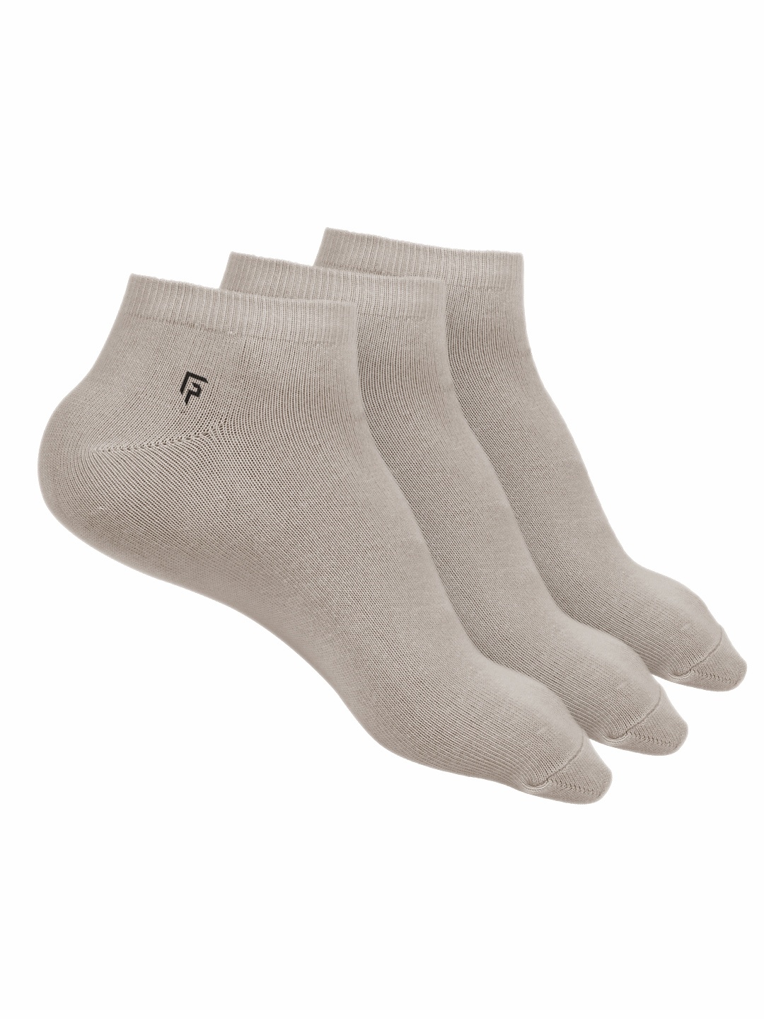 

FOOTPRINT 3 Pairs Unisex Organic Cotton Ankle Casual Bamboo Socks, Grey