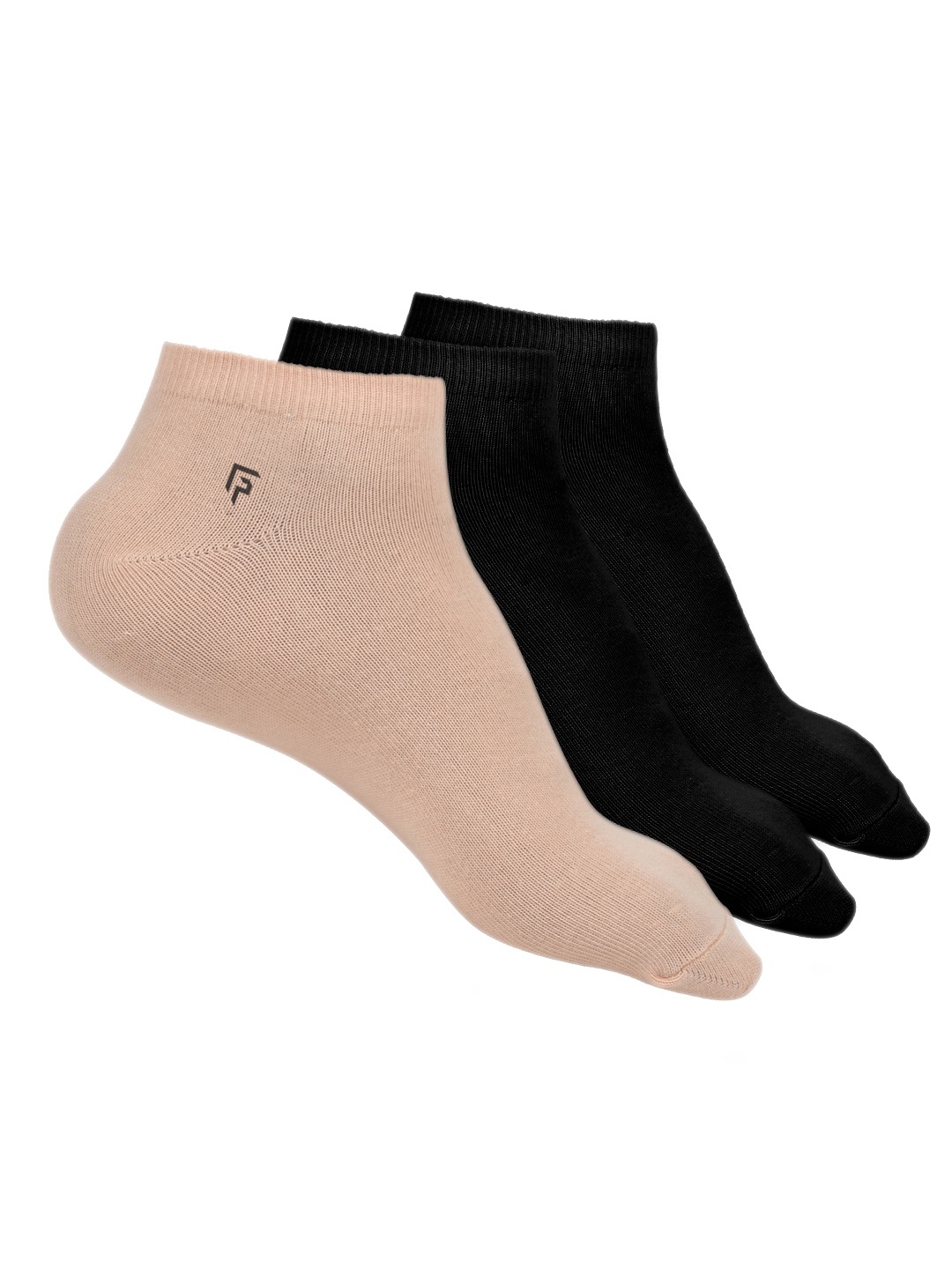 

FOOTPRINT 3 Pairs Unisex Organic Cotton Ankle Casual Bamboo Socks, Black