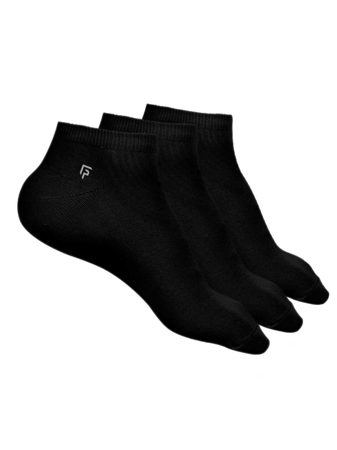 

FOOTPRINT 3 Pairs Unisex Organic Cotton Ankle Casual Bamboo Socks, Black