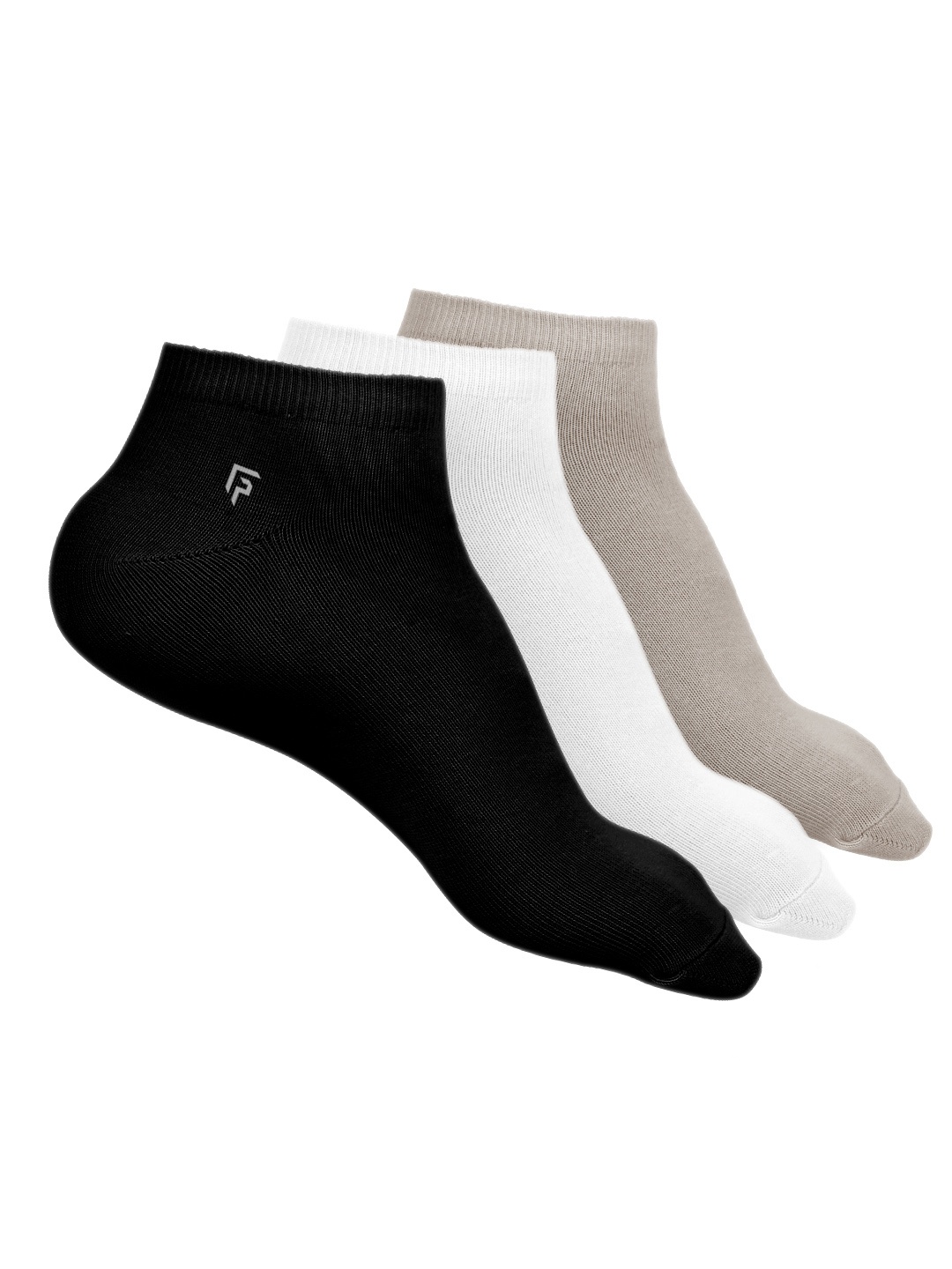 

FOOTPRINT 3 Pairs Unisex Organic Cotton Ankle Casual Bamboo Socks, Black