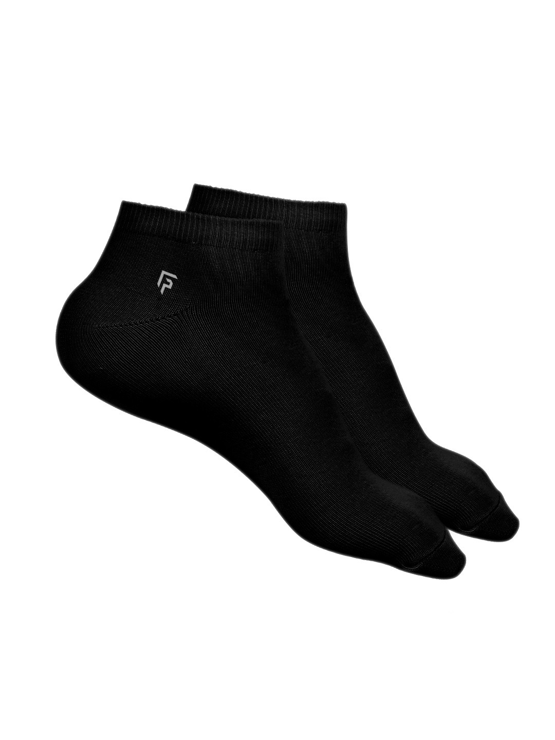 

FOOTPRINT 2 Pairs Unisex Organic Cotton Ankle Casual Bamboo Socks, Black