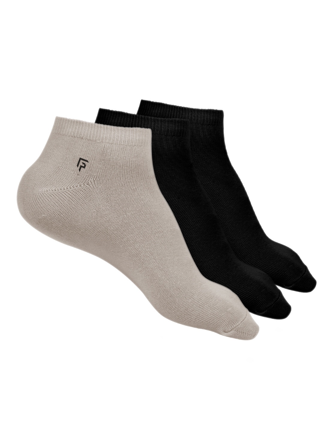 

FOOTPRINT 3 Pairs Unisex Organic Cotton Ankle Casual Bamboo Socks, Black