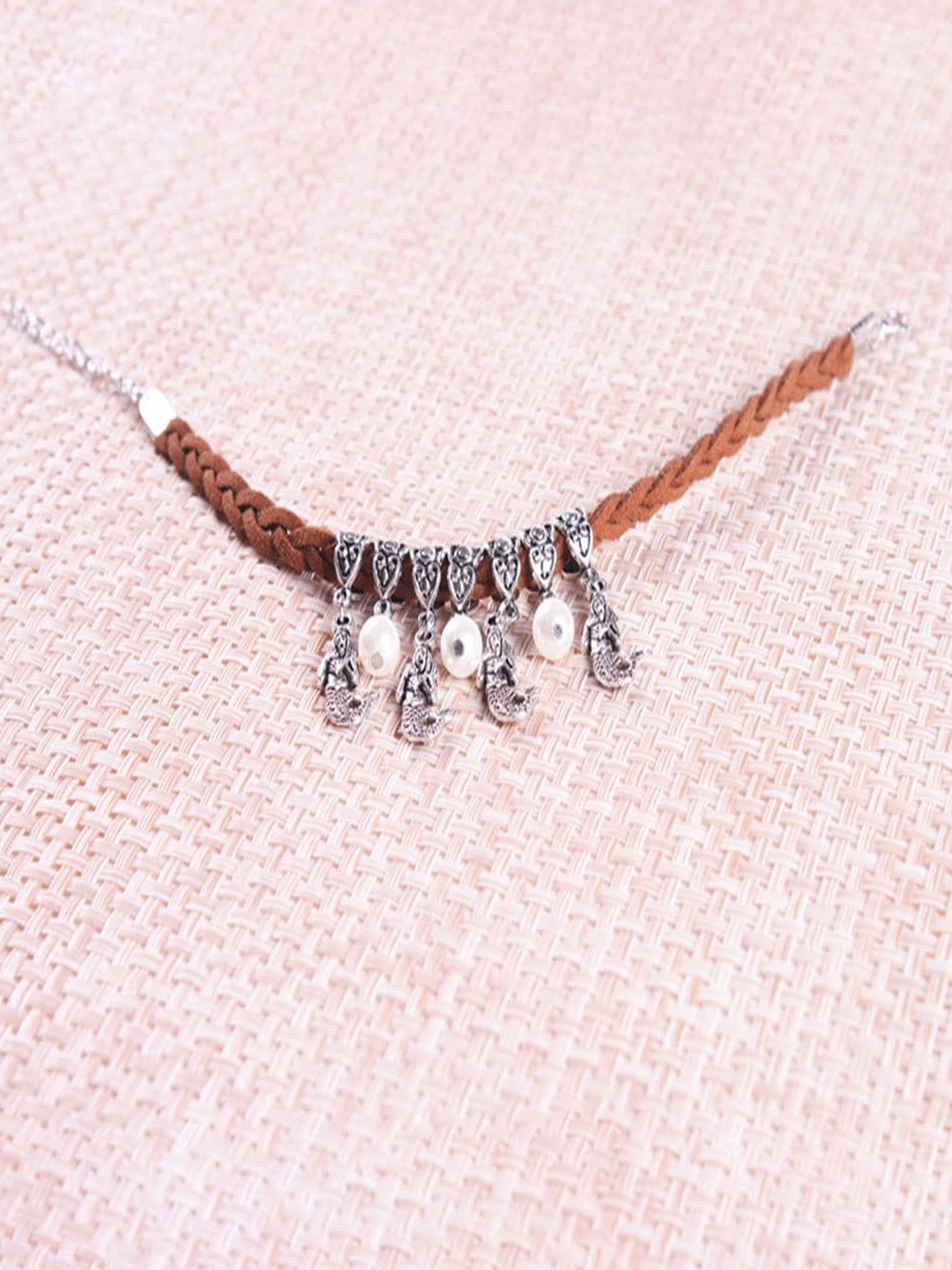 

Lyla Stainless Steel Beaded Anklet, Silver