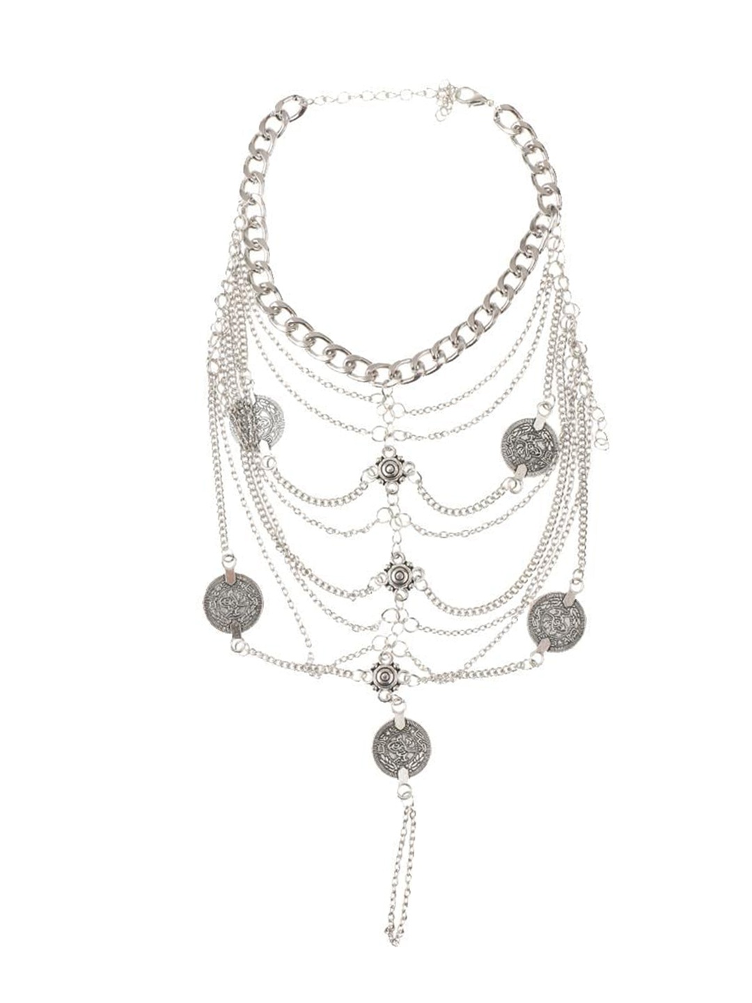 

Lyla Set Of 2 Silver-Plated Stainless Steel Foot Chain Anklets
