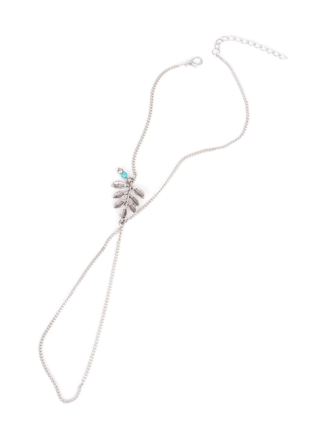 

Lyla Intricate Textured Detail Anklet, Silver