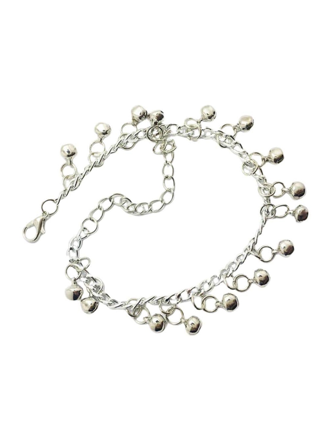 

Lyla Stainless Steel Silver-Plated Anklet