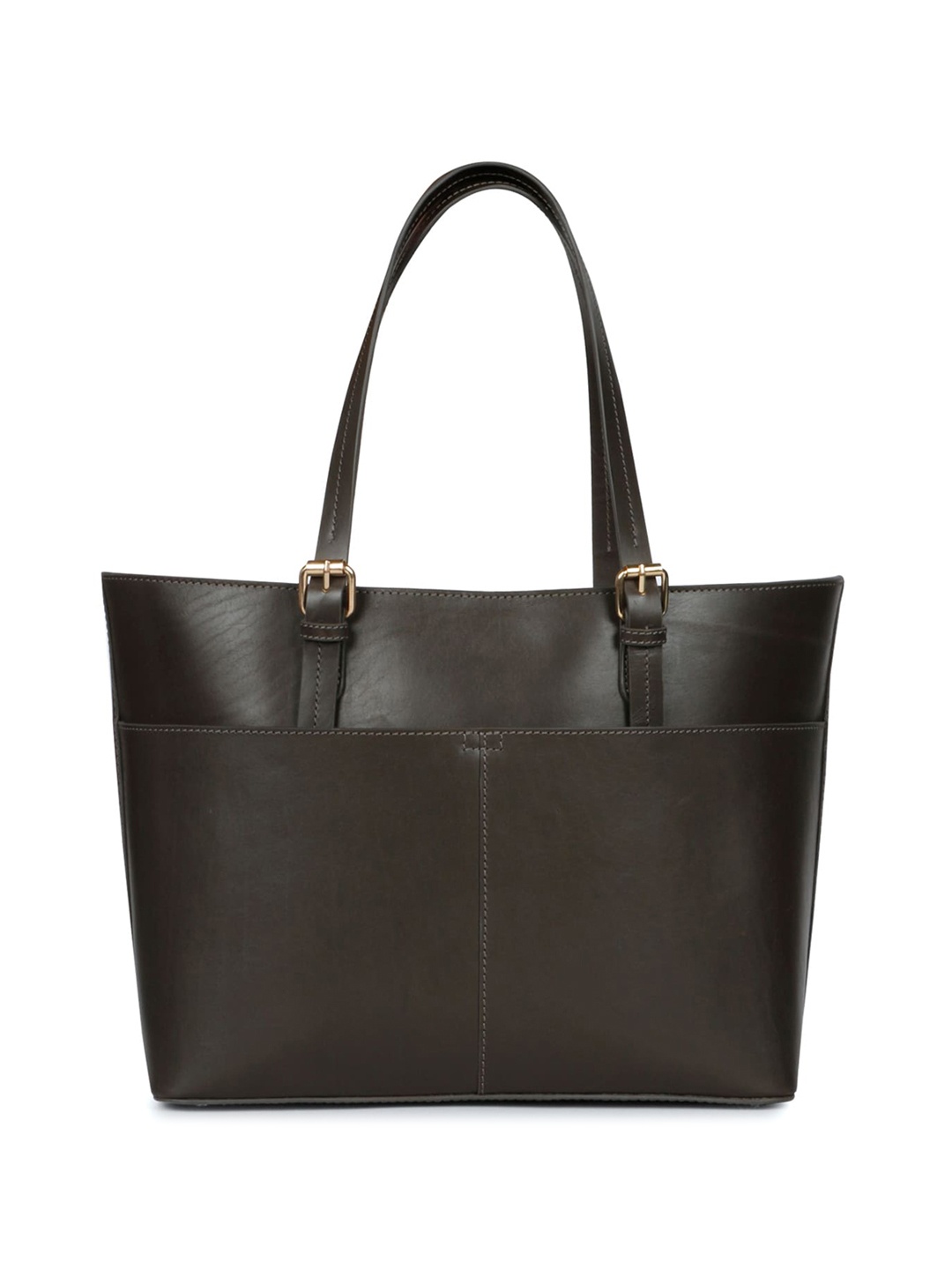 

Favore Coffee Leather Shopper Shoulder Bag, Coffee brown