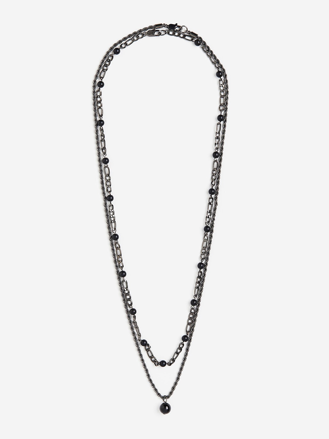 

H&M Men 2-Pack Necklaces, Black