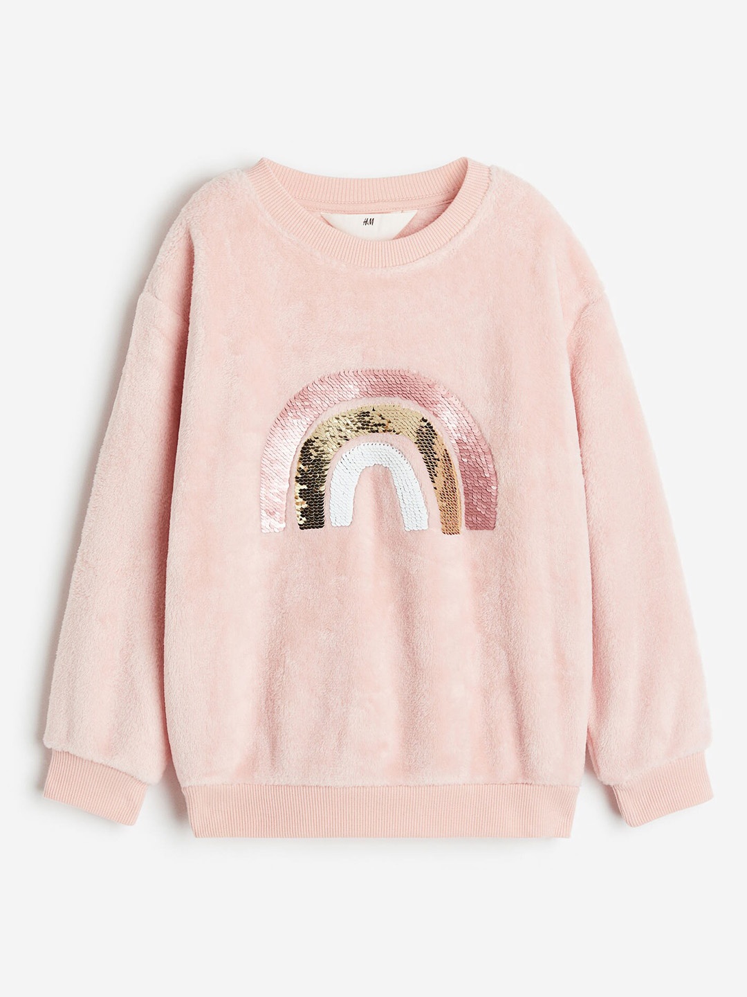 

H&M Girls Reversible Sequin-Motif Sweatshirt, Pink