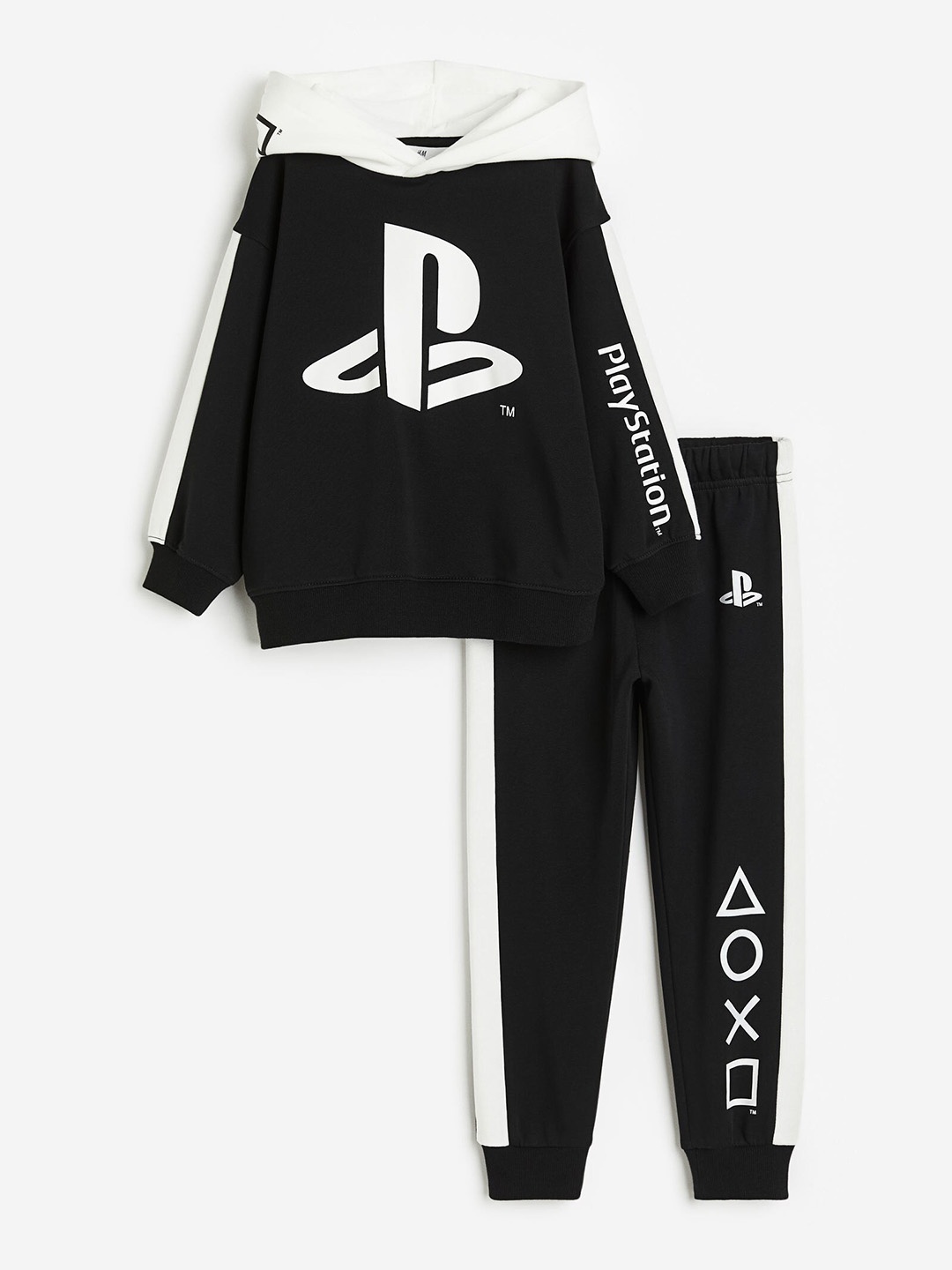 

H&M Boys 2-Piece Printed Sweatshirt Set, Black