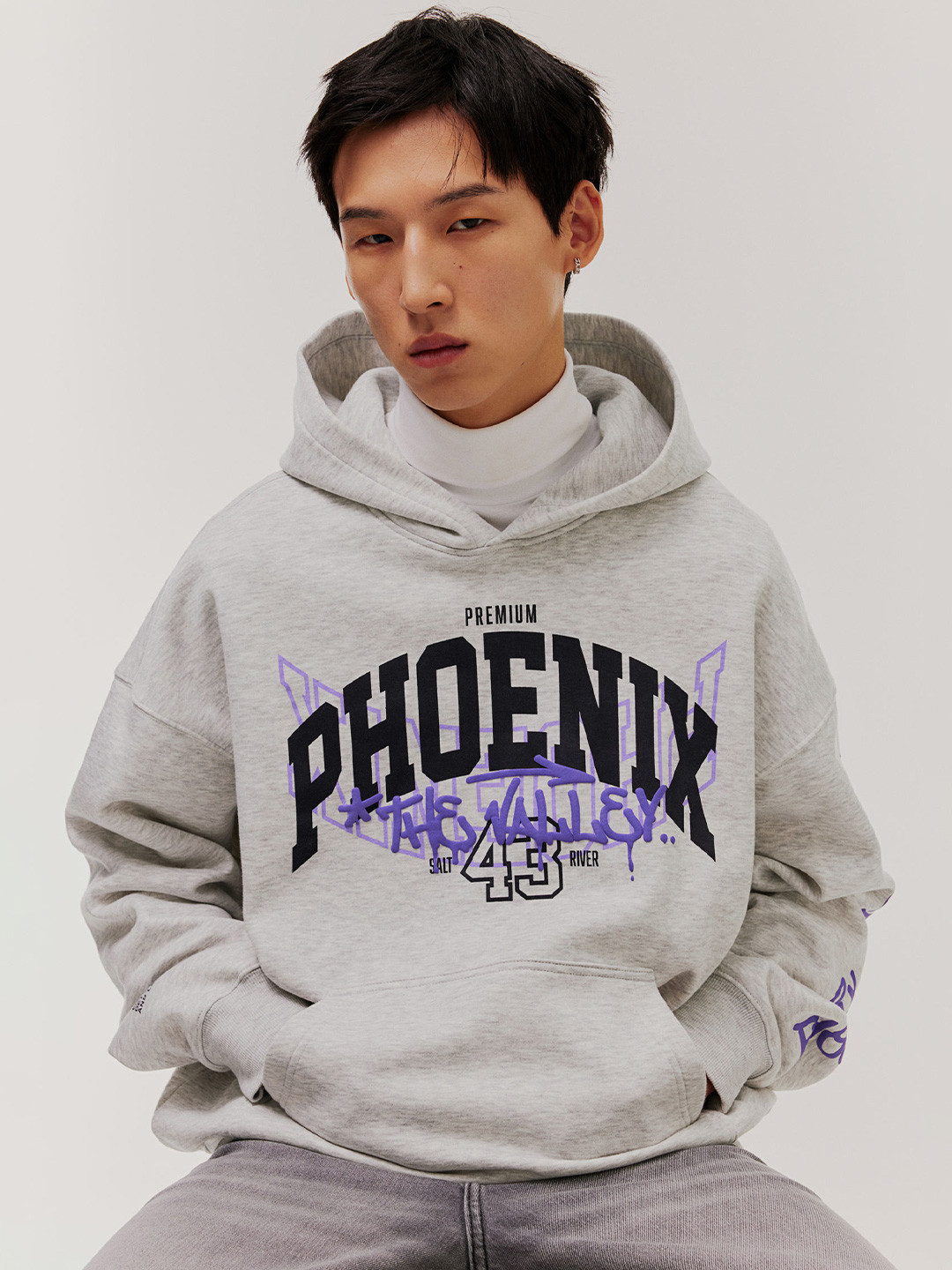 

H&M Oversized Fit Hoodie, Grey