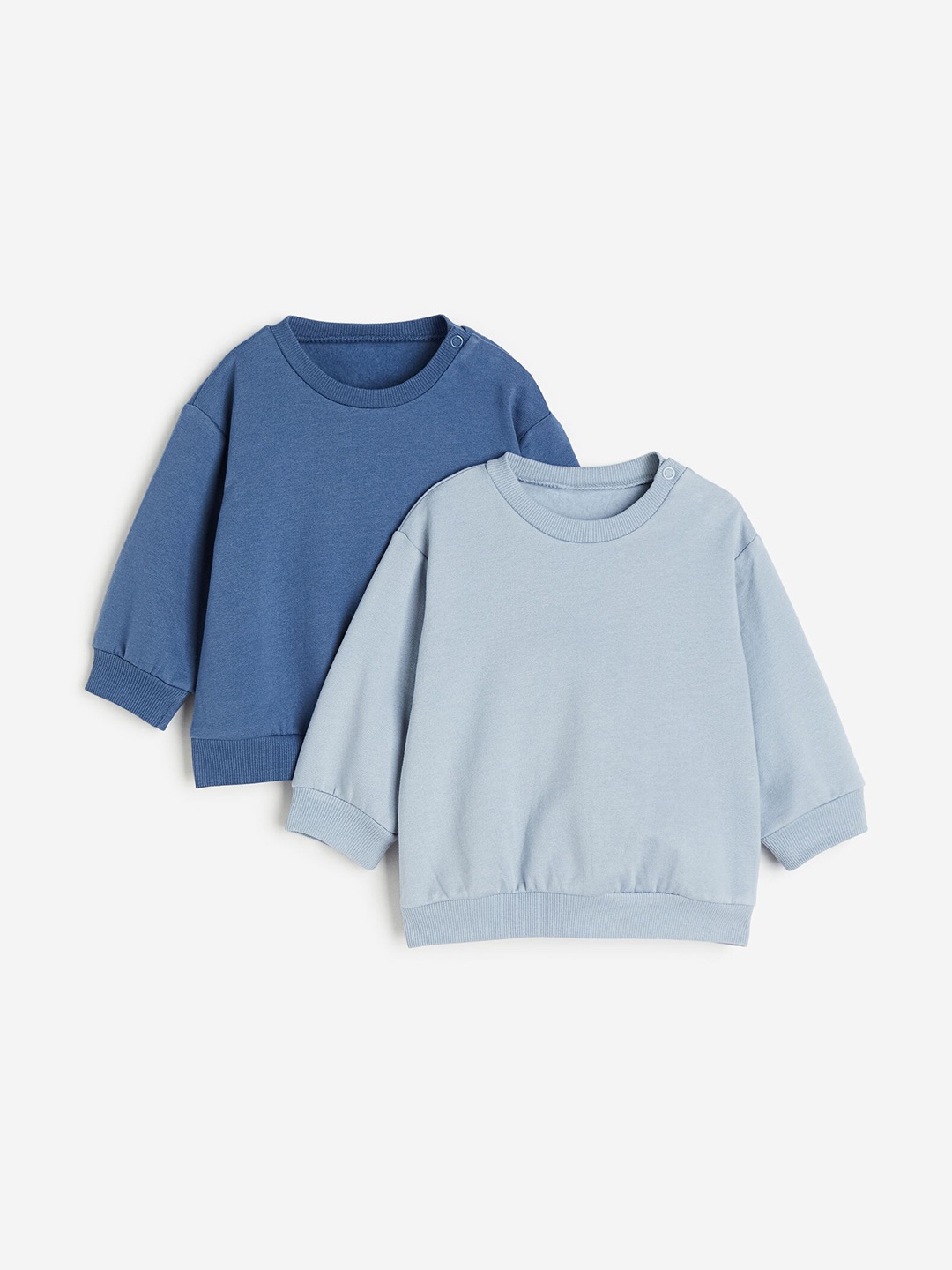 

H&M Infants Boys 2-Pack Cotton Sweatshirts, Blue