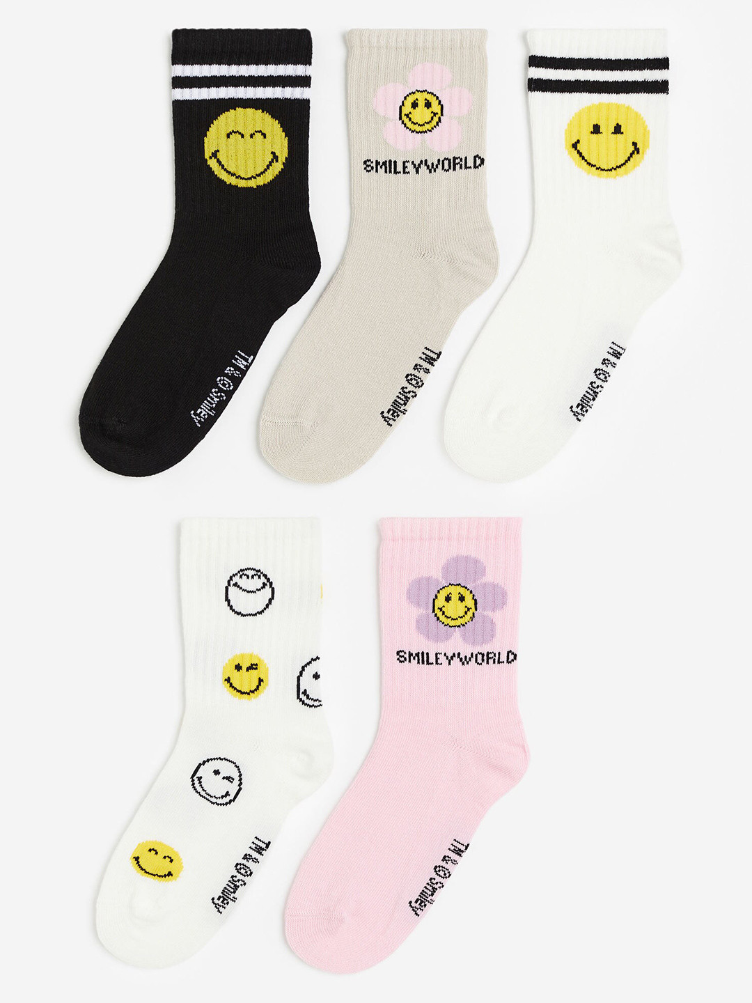 

H&M Girls 5-Pack Socks, Beige