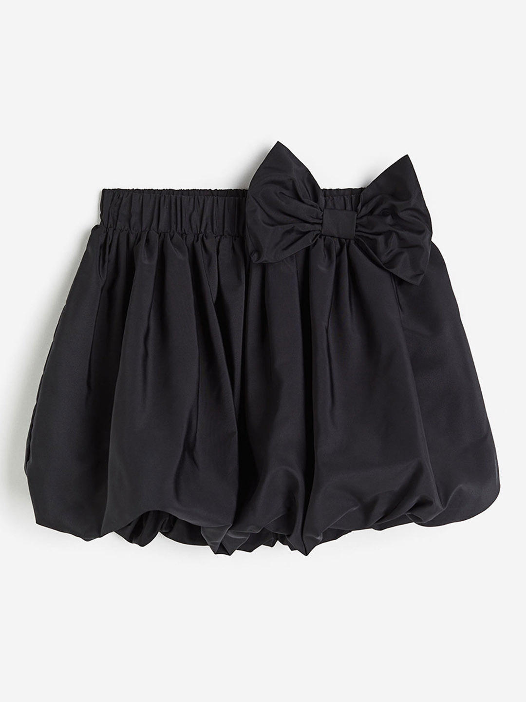 

H&M Girls Bubble-Hem Skirt, Black