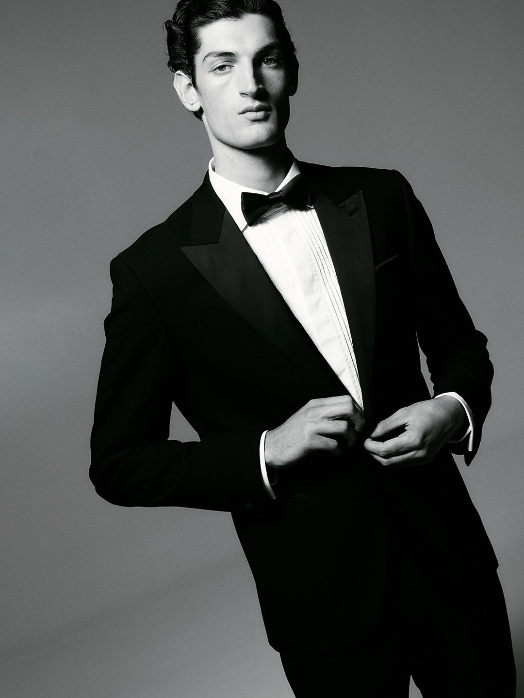 

H&M Slim Fit Tuxedo Jacket, Black
