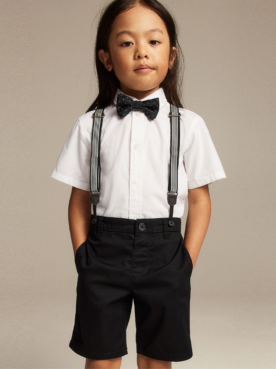 

H&M Boys Pure Cotton 2-Piece Set And Accessories, Black