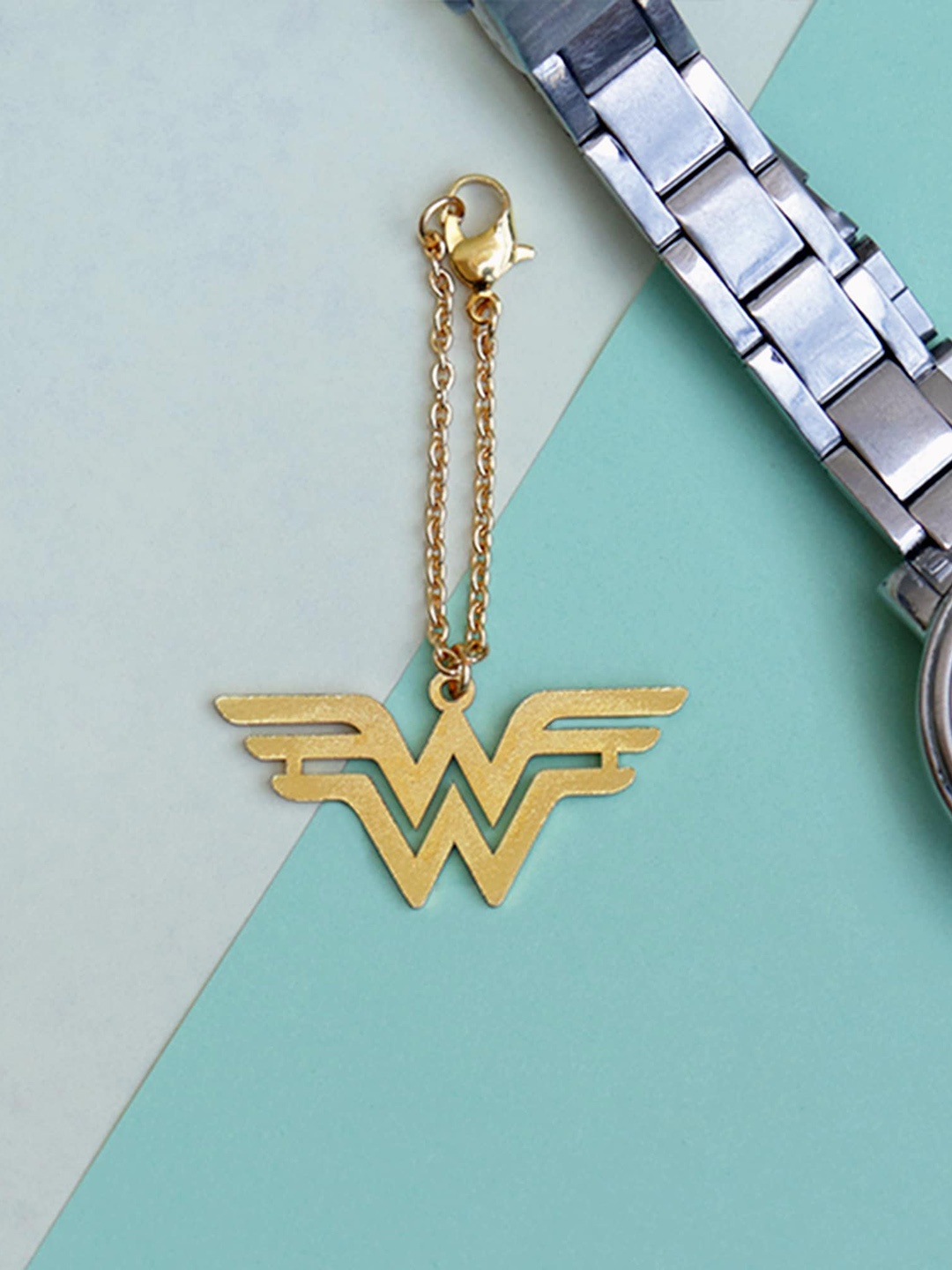 

BeAbhika Wonder Woman Watch Charm, Gold