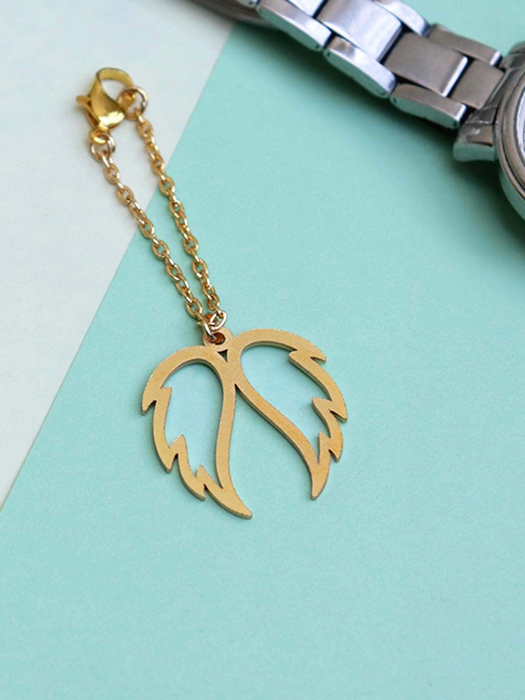 

BeAbhika Angel Wings Watch Charm, Gold