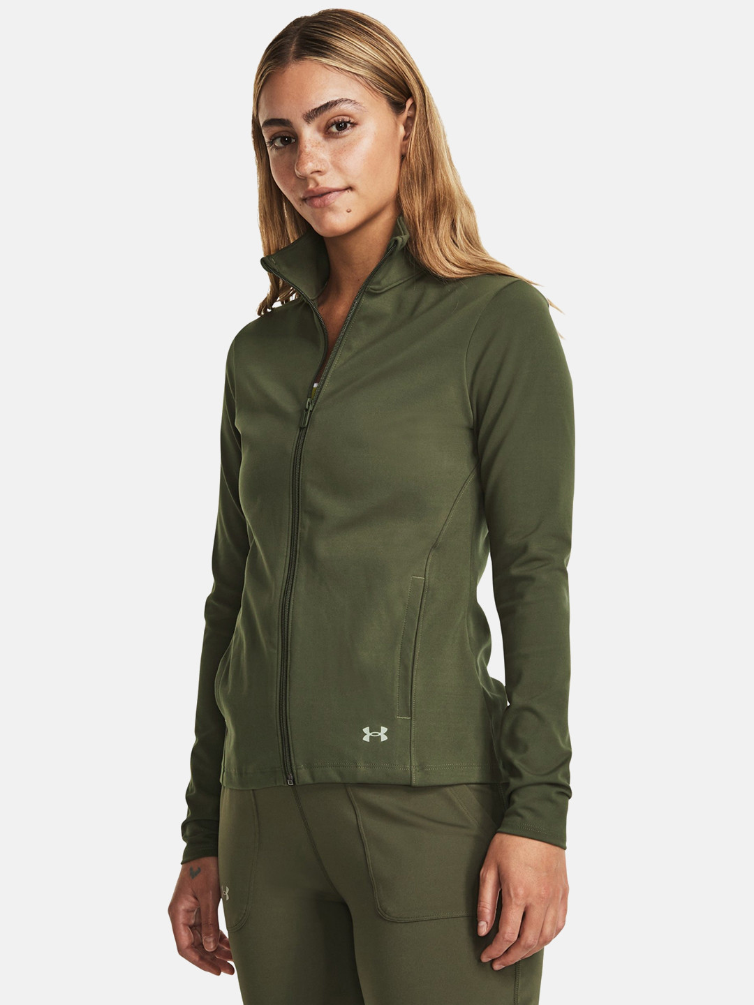 

UNDER ARMOUR Women Training Sporty Jacket, Olive