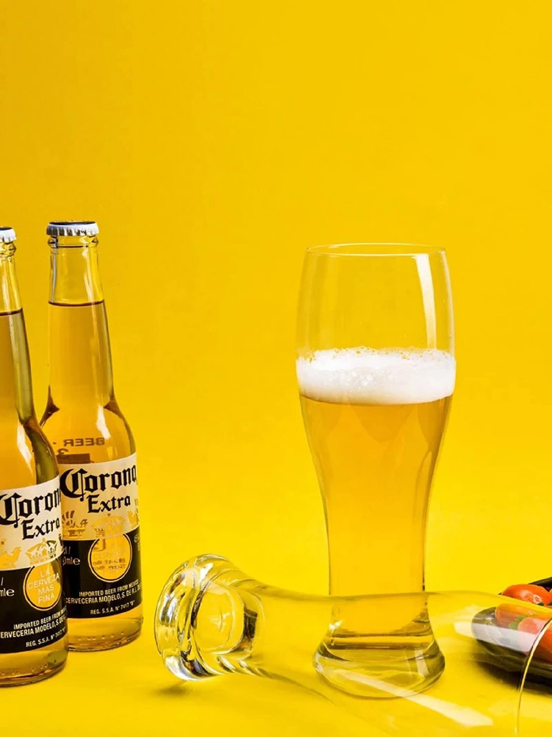 

MELBIFY 2 Pcs Transparent Beer Glass 300 ML